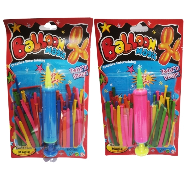 Balloons with Air Pump – Twist And Shape Balloon Magic (Pack of 2)