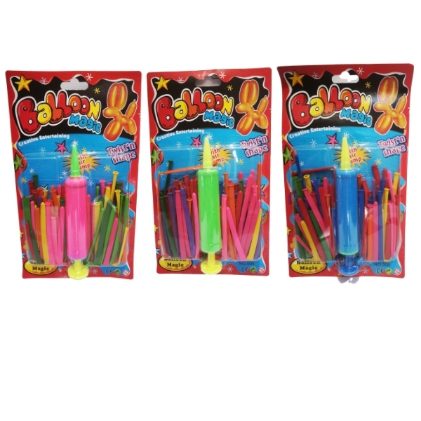 Balloons with Air Pump – Twist And Shape Balloon Magic (Pack Of 3)