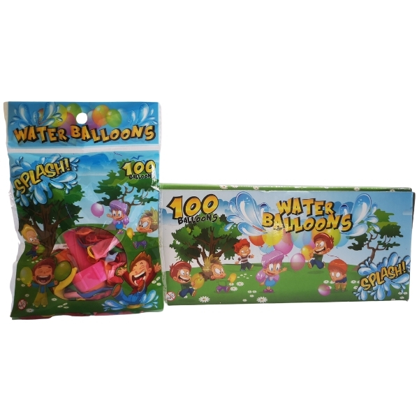 Water Balloons – Box of 24 (Totalling 2400 Balloons & 24 Hoze Nozzles)