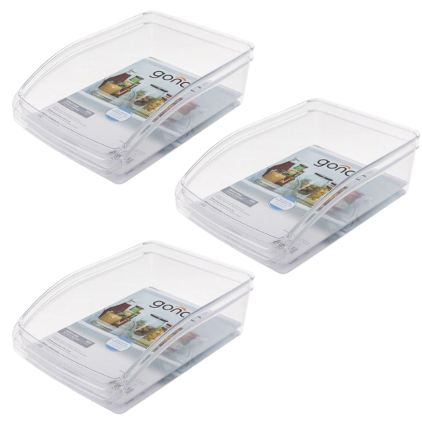 Gondol – Refrigerator Organisers / Fridge Baskets Combo – Large (Set of 3)