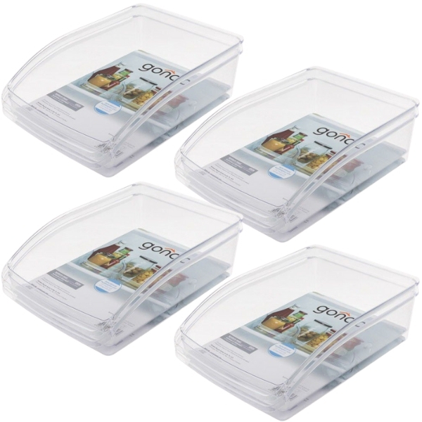 Gondol – Refrigerator Organisers / Fridge Baskets Combo – Large (Set of 4)