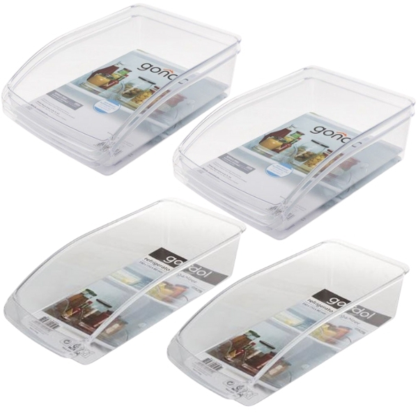 Gondol – Refrigerator Organisers / Fridge Baskets Combo (Set of 4)