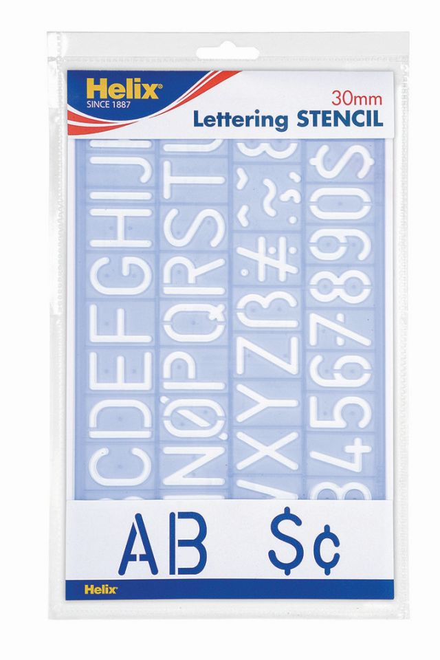 Helix 30mm Lettering Stencil