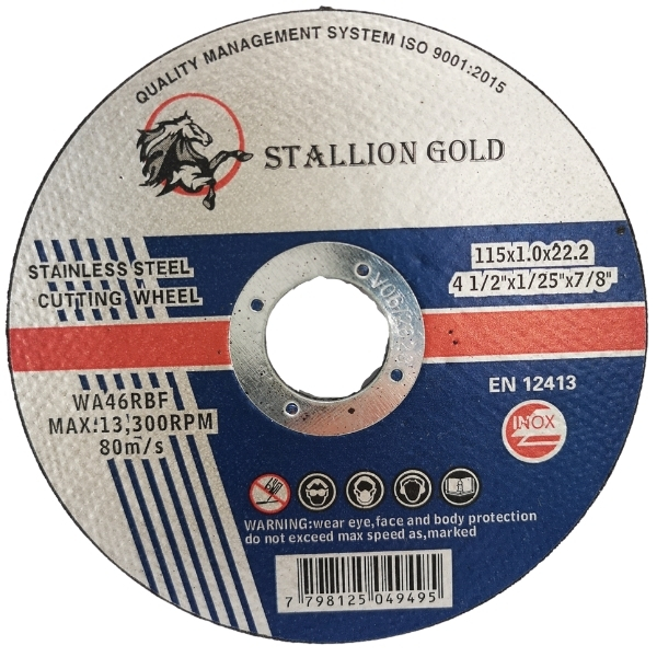 Stallion Stainless Steel Cutting Wheel Pack Of 10 115mm x 1.0mm