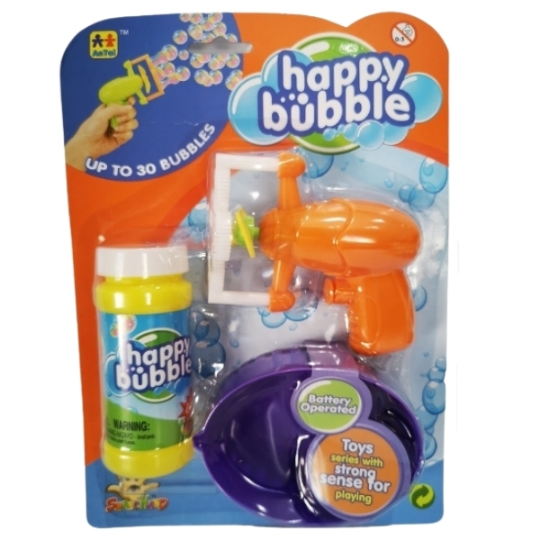 Source Direct – Happy Bubble Mini Bubble Blowing Gun – (Orange)