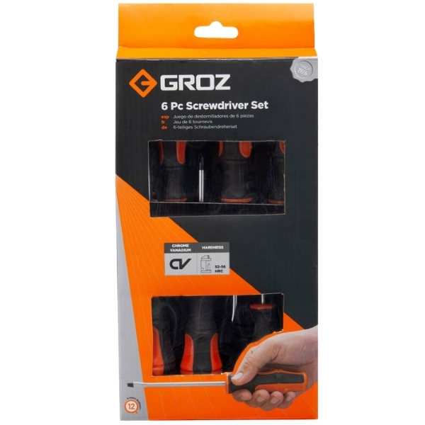 Groz Screwdriver Set 6-Pieces