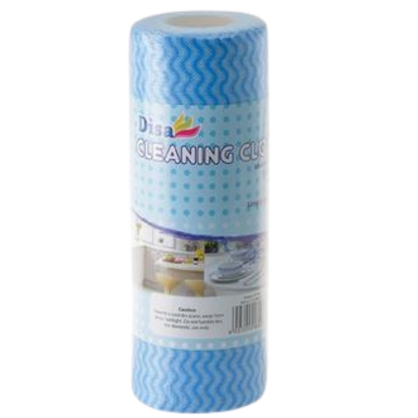 Disa – Heavy-Duty Cleaning Cloth Roll – 30 Pieces (Blue)