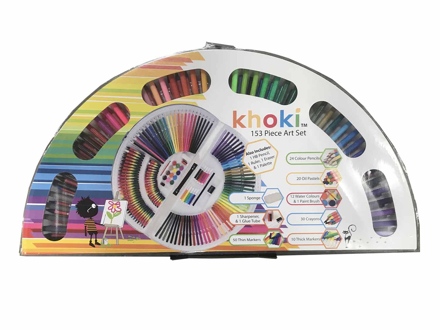 Khoki 153 Piece Art Set