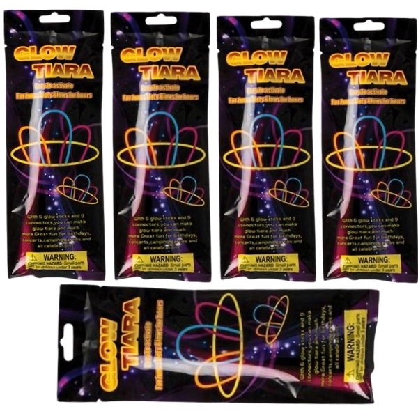 SourceDirect – Glow in the Dark Tiara Sticks / Glow Sticks (Pack of 5)