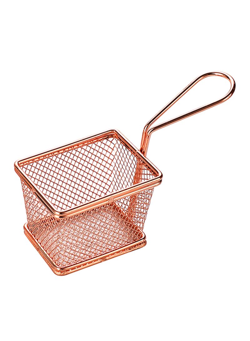 Deep Fryer Wire Mesh Fry Basket Square – Rosegold