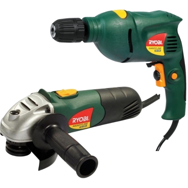 Ryobi – Impact Drill And Angle Grinder Combo