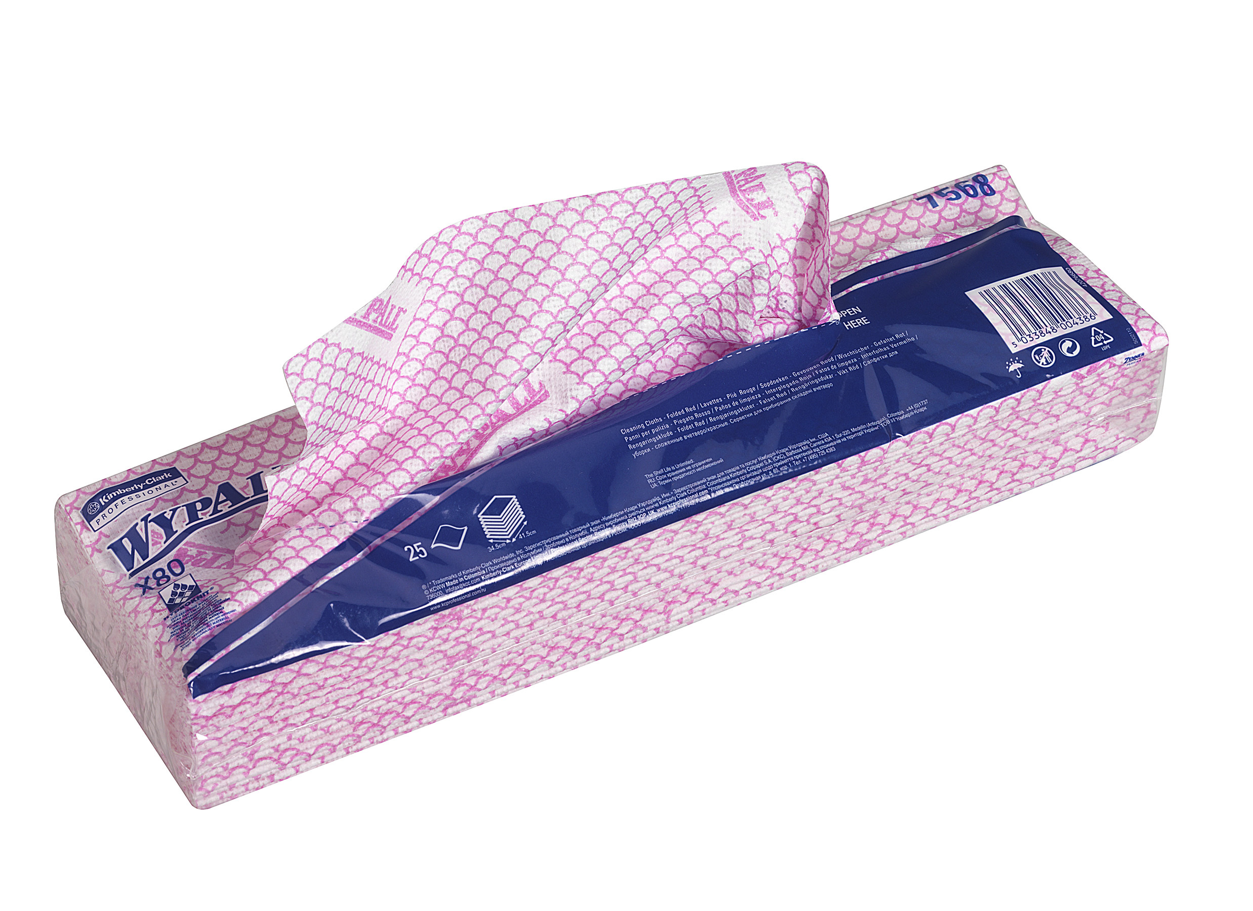 WypAll® X80 Reusable Cleaning Cloths – Red