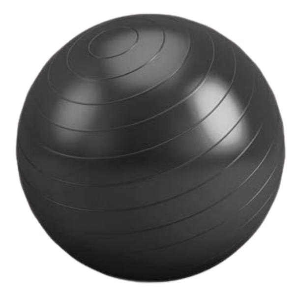 Sourcedirect – Yoga / Fitness Ball Including Air Pump – Black (65cm)