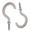 SourceDirect – White Cup Hooks – (50mm x 2) SourceDirect – White Cup Hooks – (50mm x 2)