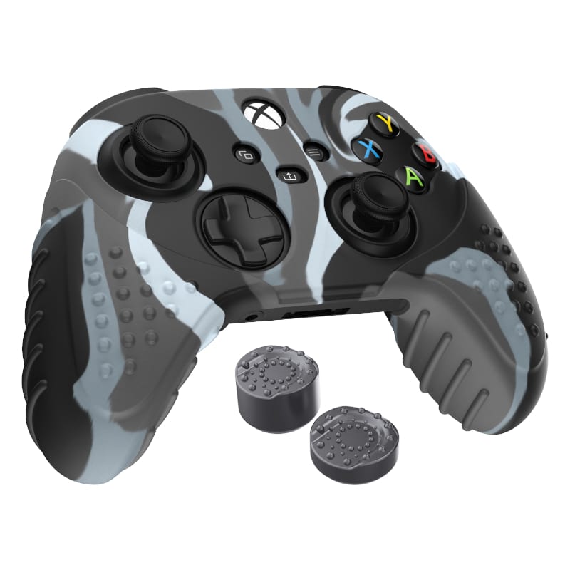 Sparkfox Xbox Series X Silicone FPS Grip Pack – Camo/Grey