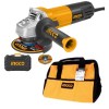 Ingco Angle Grinder, 10Pcs Metal Cutting Discs & 13 Inch Tool Bag Combo Ingco Angle Grinder, 10Pcs Metal Cutting Discs & 13 Inch Tool Bag Combo