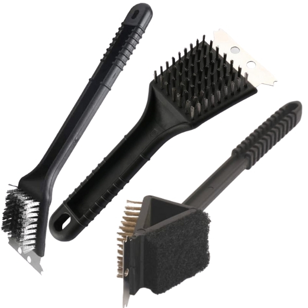 Home N Leisure Braai Brushes 43 & 23cm and 3-in-1 Grill Cleaner Combo