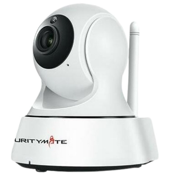 Securitymate- Wifi Security Camera with Pan & Tilt – White ( 720P HD IP)