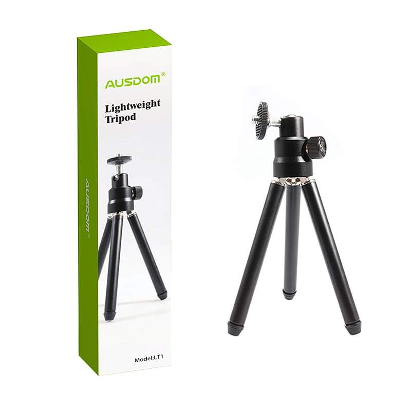 AUSDOM LT1 portable and lightweight mini Tripod for Ausdom webcam.