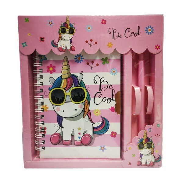 Unicorn Secret Lockable Notebook & Pen Set (Be Cool)