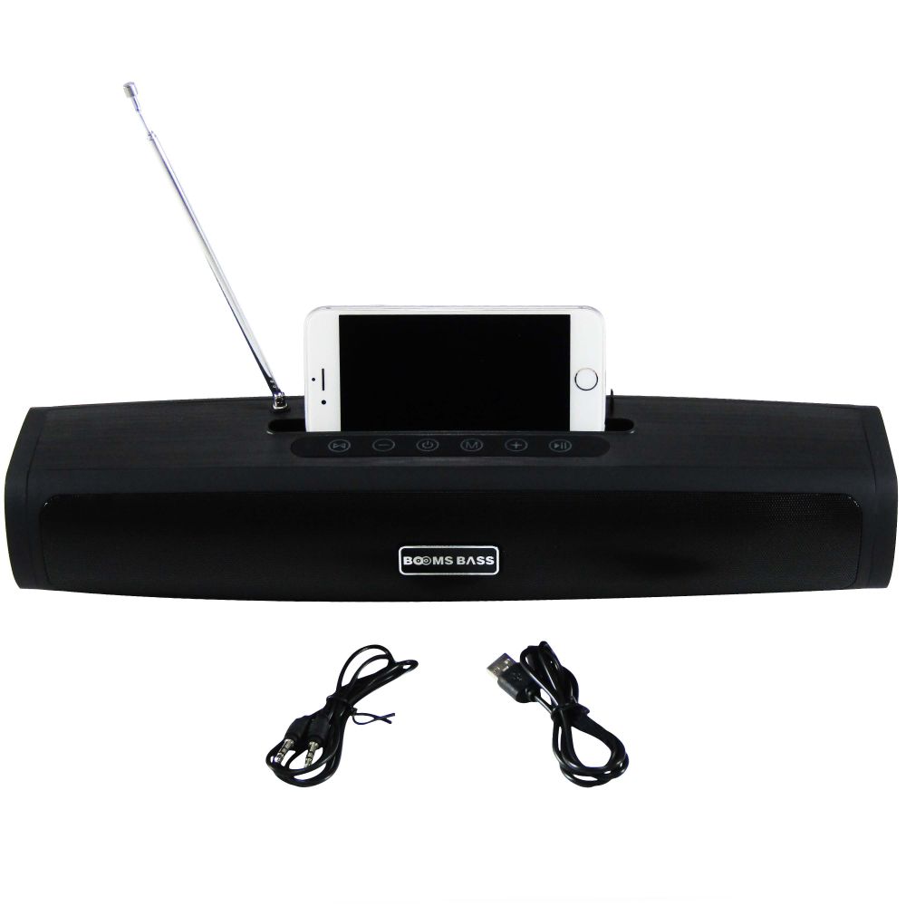 Booms Base Portable Bluetooth Speaker – Black