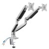 Interactive Counterbalance Dual Monitor Arm with USB & Audio Port Interactive Counterbalance Dual Monitor Arm with USB & Audio Port