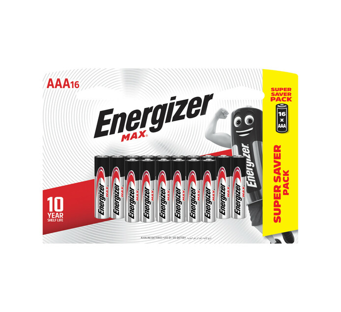 Energizer MAX Alkaline AAA Battery Card of 16