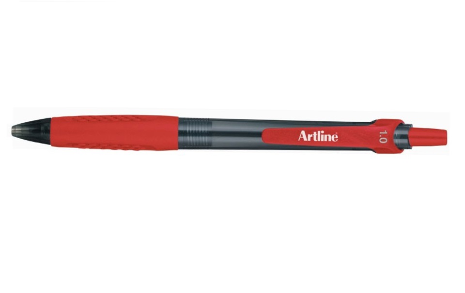 Artline Medium Red EK8410 Ballpoint Pen – Box of 50