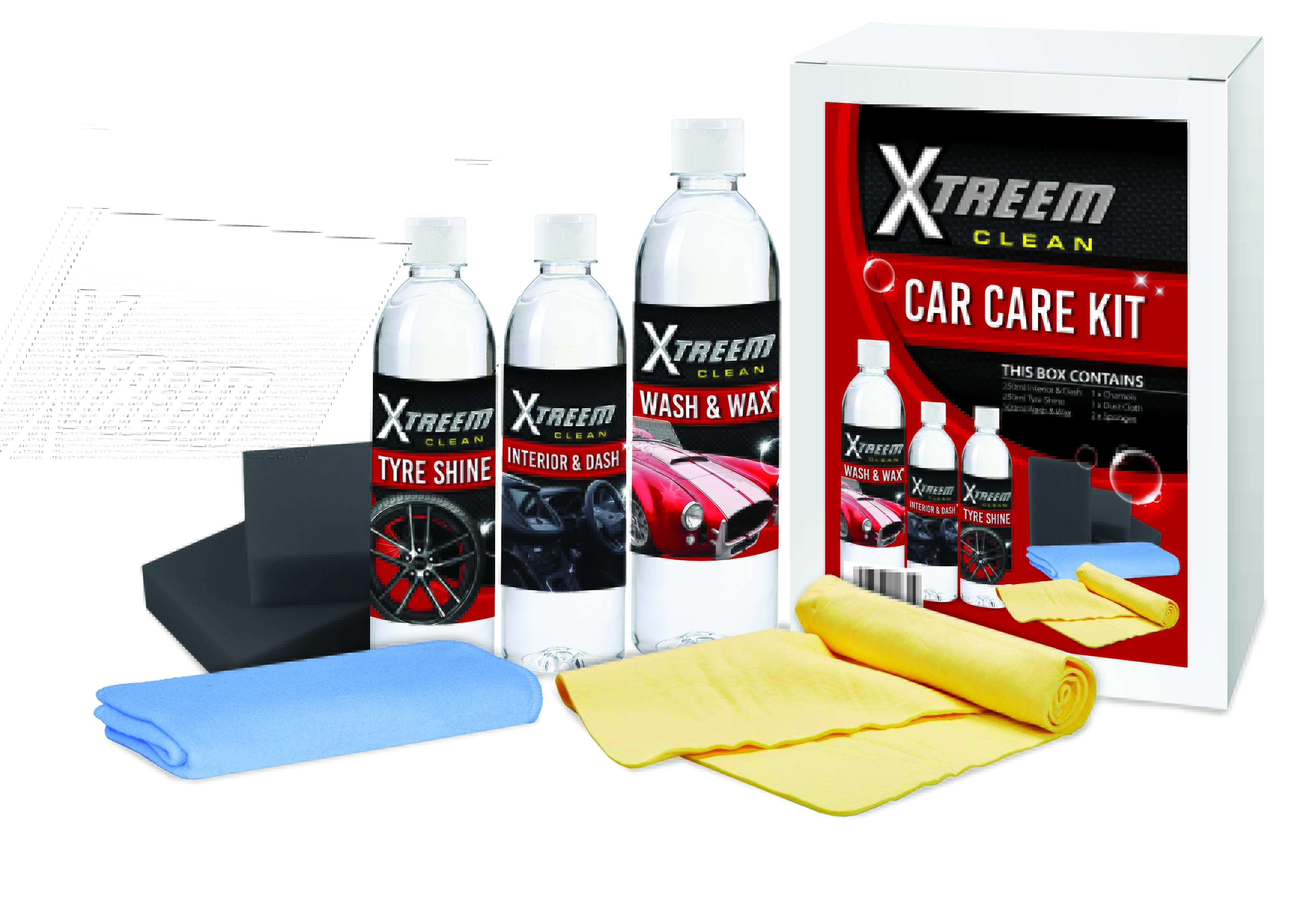 Xtreem Clean Car Care Cleaning Bundle Kit – 10 Washes