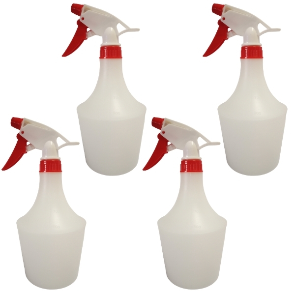 Handheld Trigger Spray Bottle / Trigger Sprayer – 750ml – Bulk Pack of 4