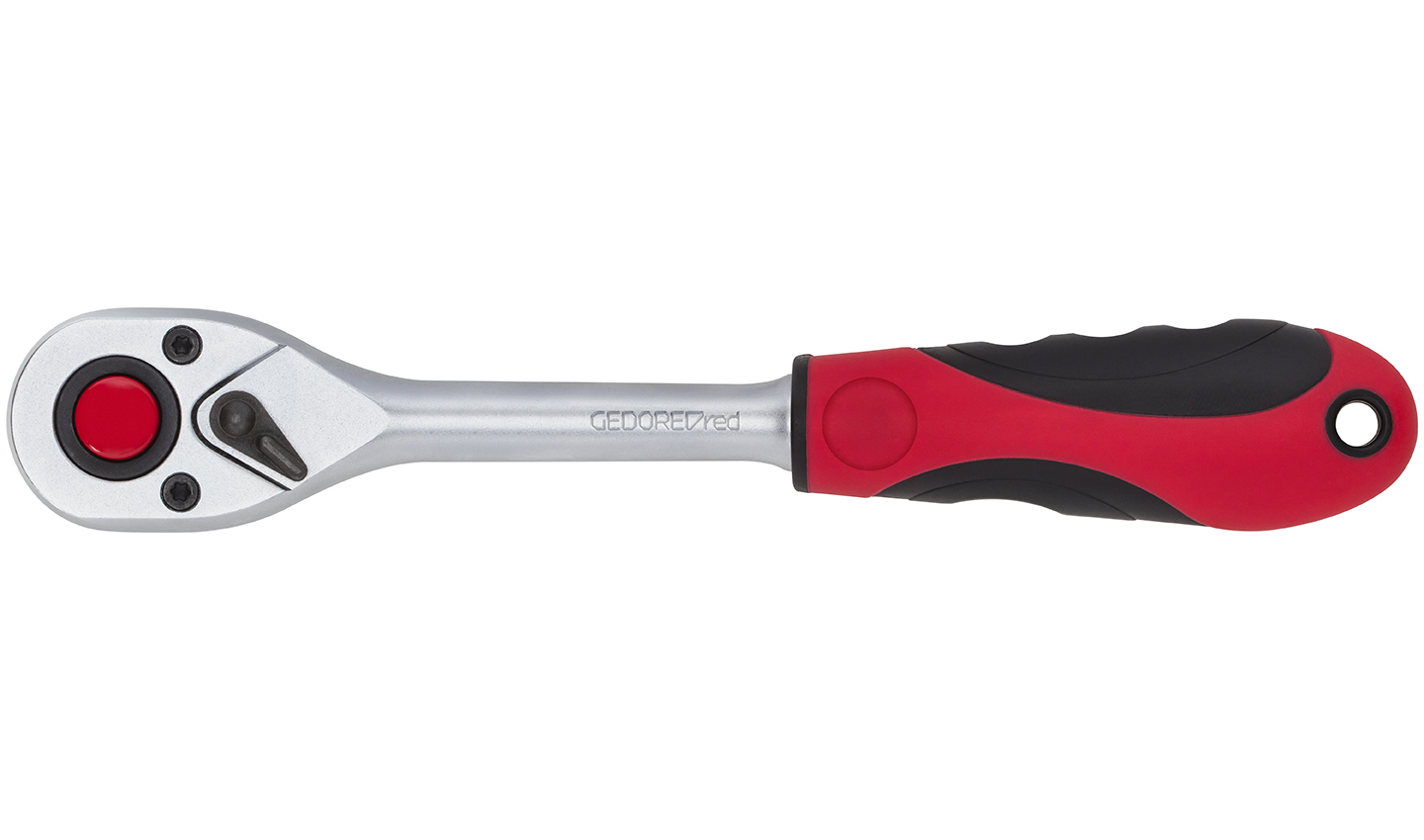 Gedore Red 2C Reversible Ratchet 1/4Inch Fine-toothed