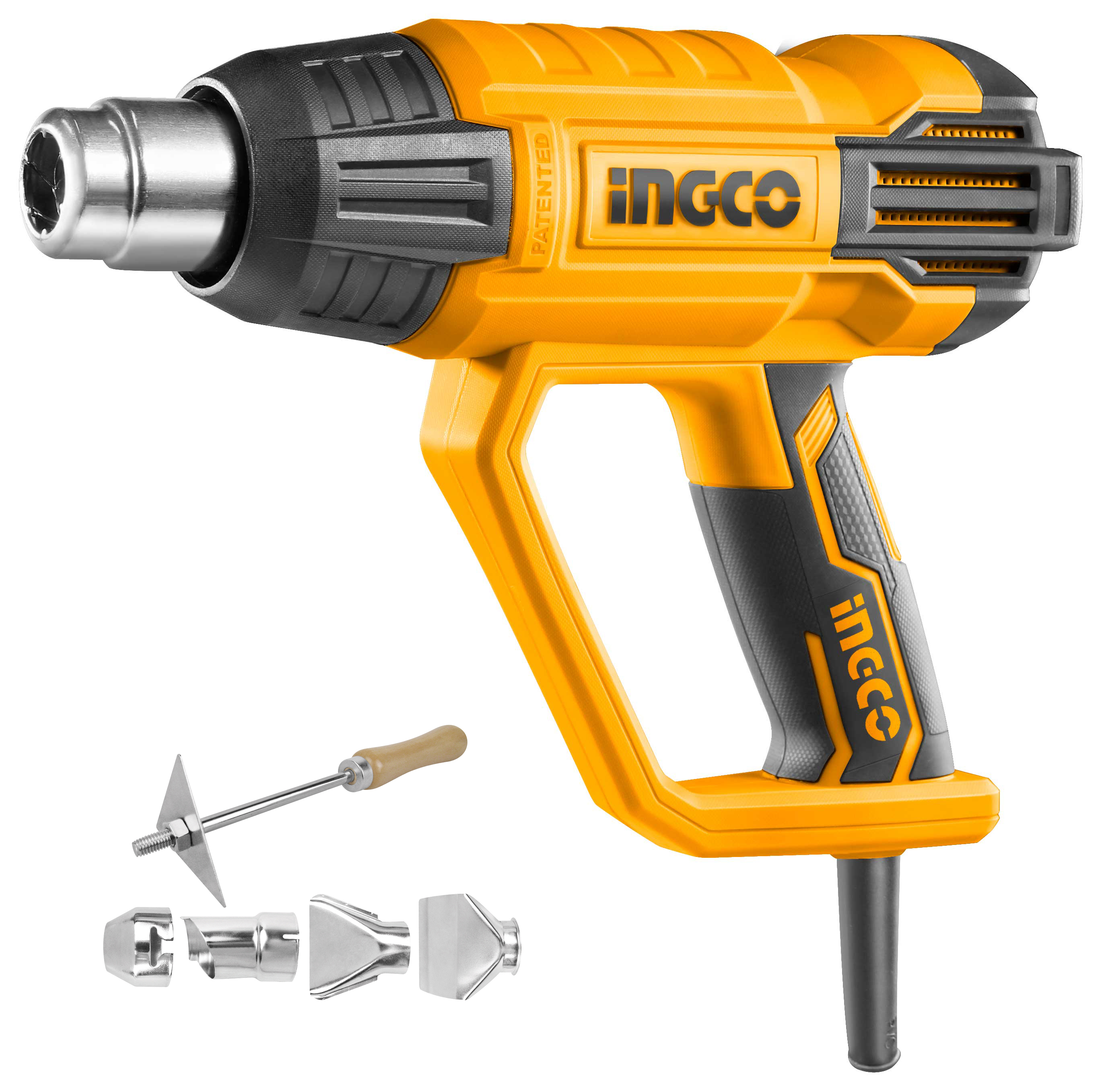 INGCO – Heat Gun – 2000W with Scraper & 4 Nozzles