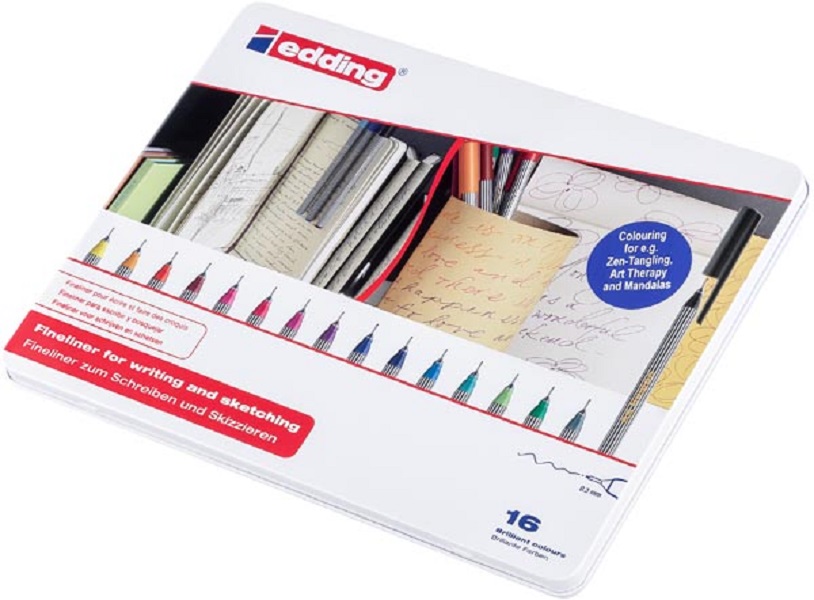 Edding 55 Fine Liner Set 16Pcs.