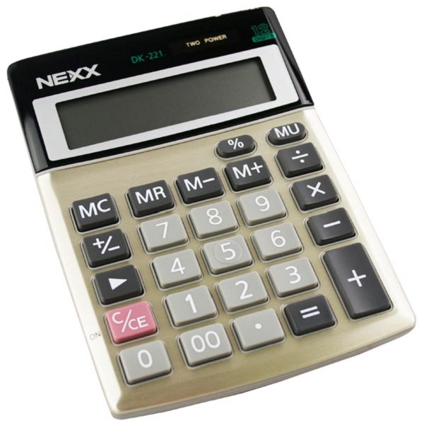 Nexx DK221 12 Digit Desktop Basic Calculator.