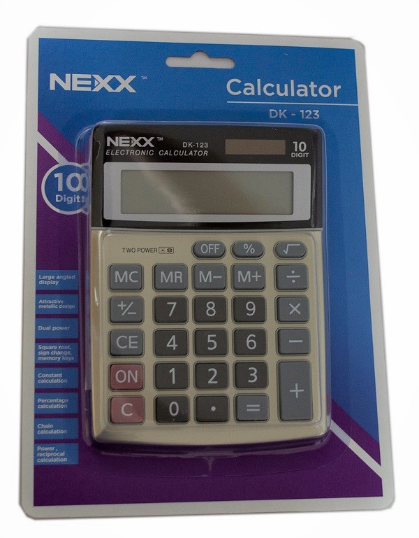 Nexx DK123 10 Digit Desktop Calculator.