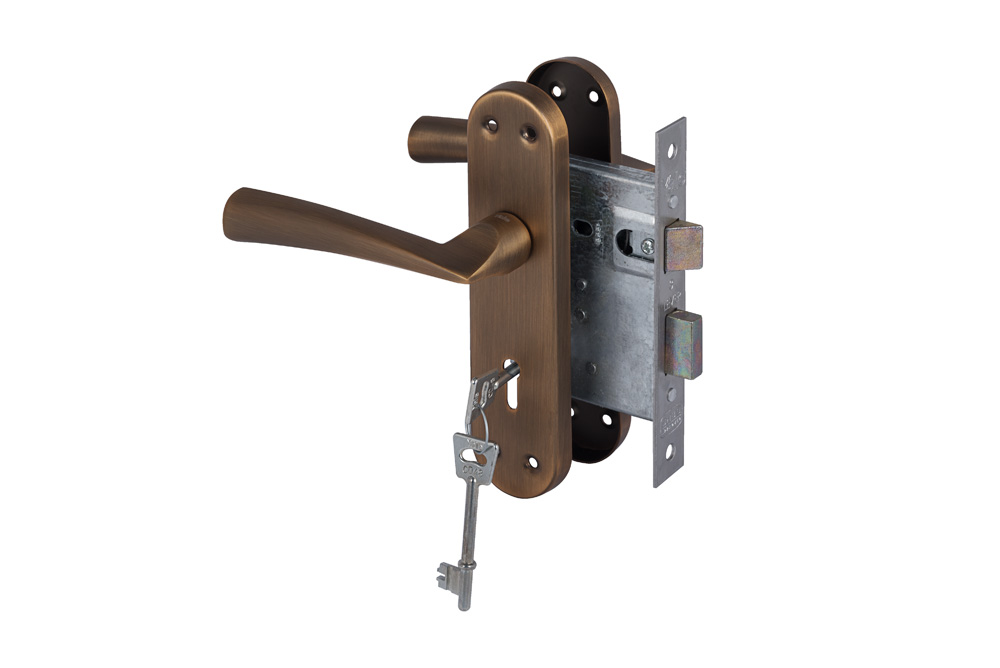 Yale Dritta 3 Lever Lockset Matt Coffee