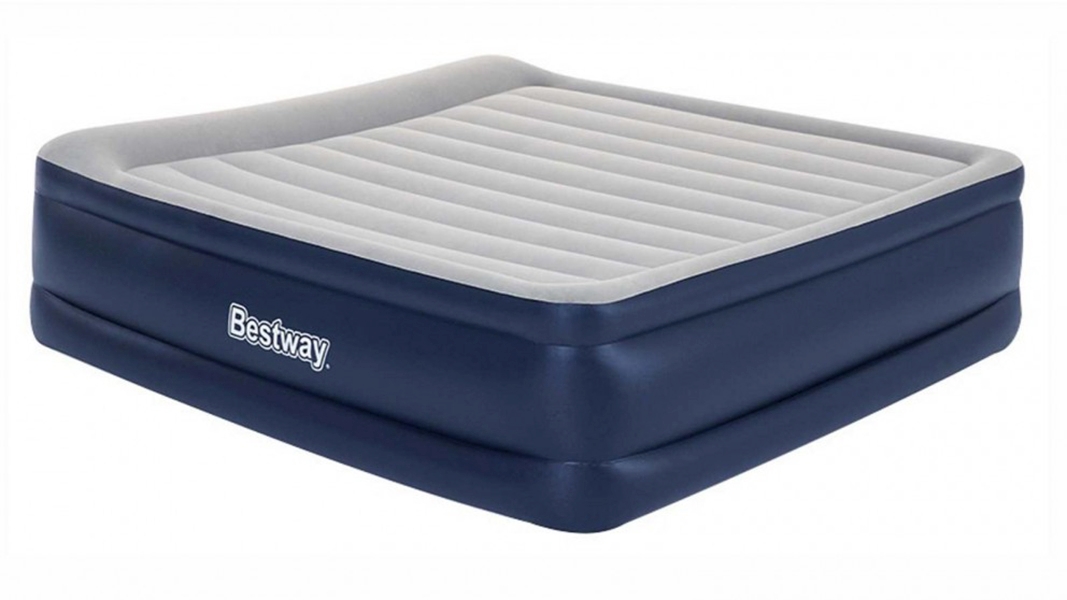 Bestway 203 x 152 x 61cm Tritech Airbed Queen Built-in AC Pump
