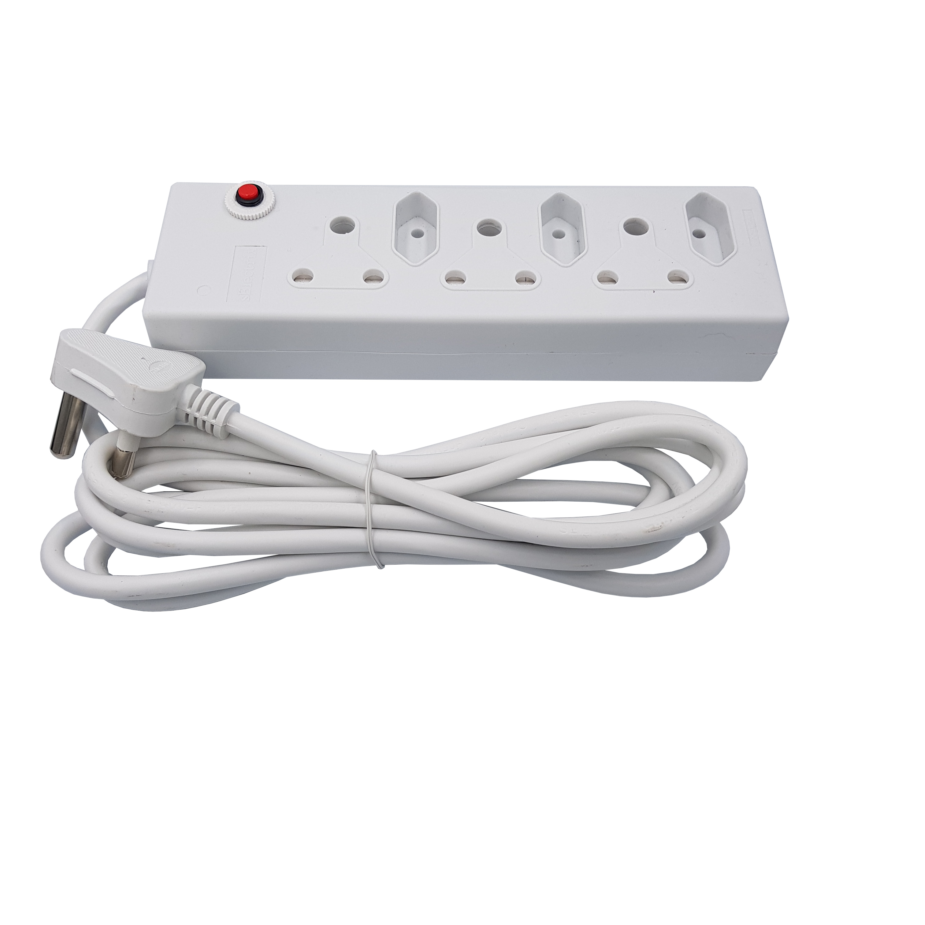 3 Meter cord Multi Plug 3x16A, 3x5A, Overload Protection