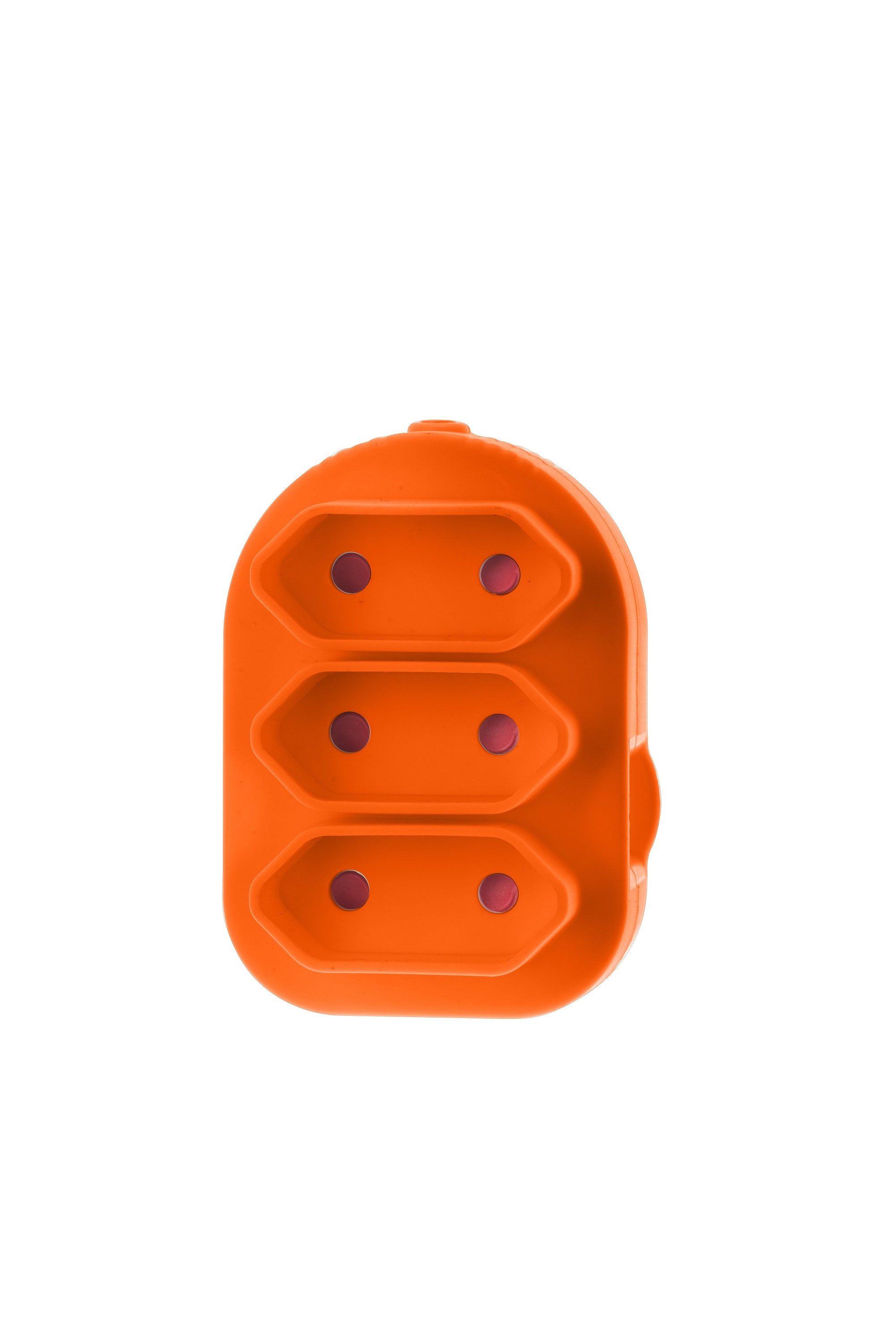 Electricmate Triple Euromate Adaptor Loose Orange