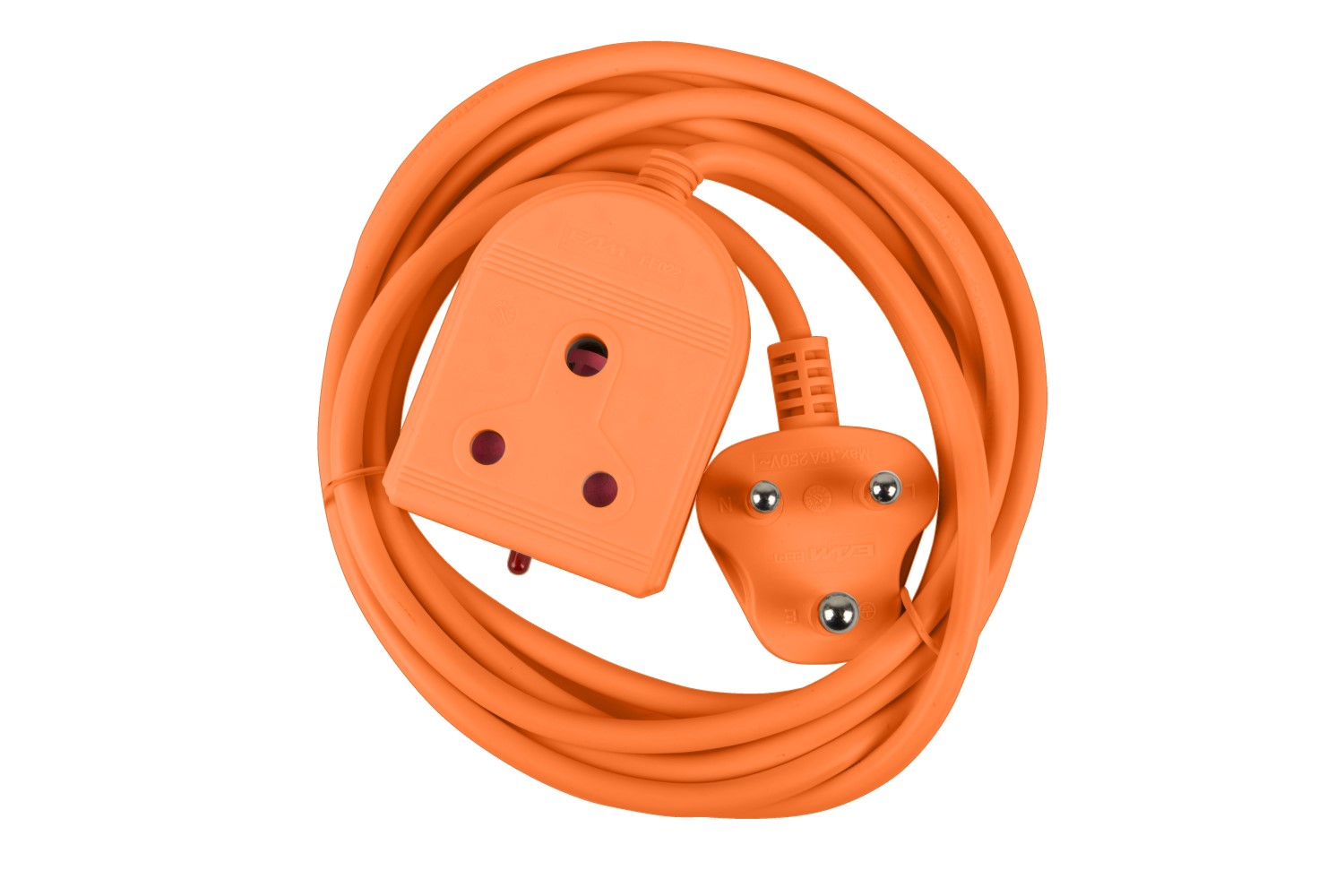 Electricmate 10 Amp Extension Lead 3m Orange