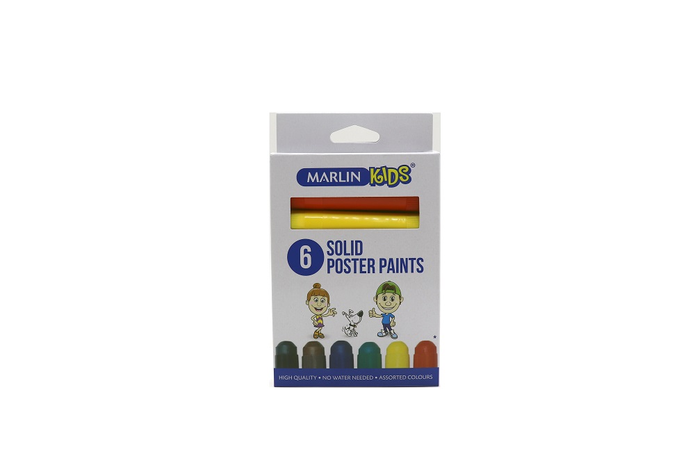 Marlin Kids poster paint stick 6 colour