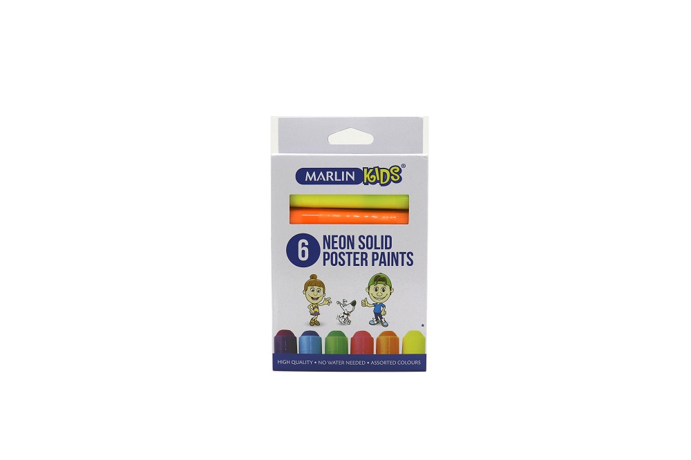 Marlin Kids Neon solid poster paint 10g 6 colours
