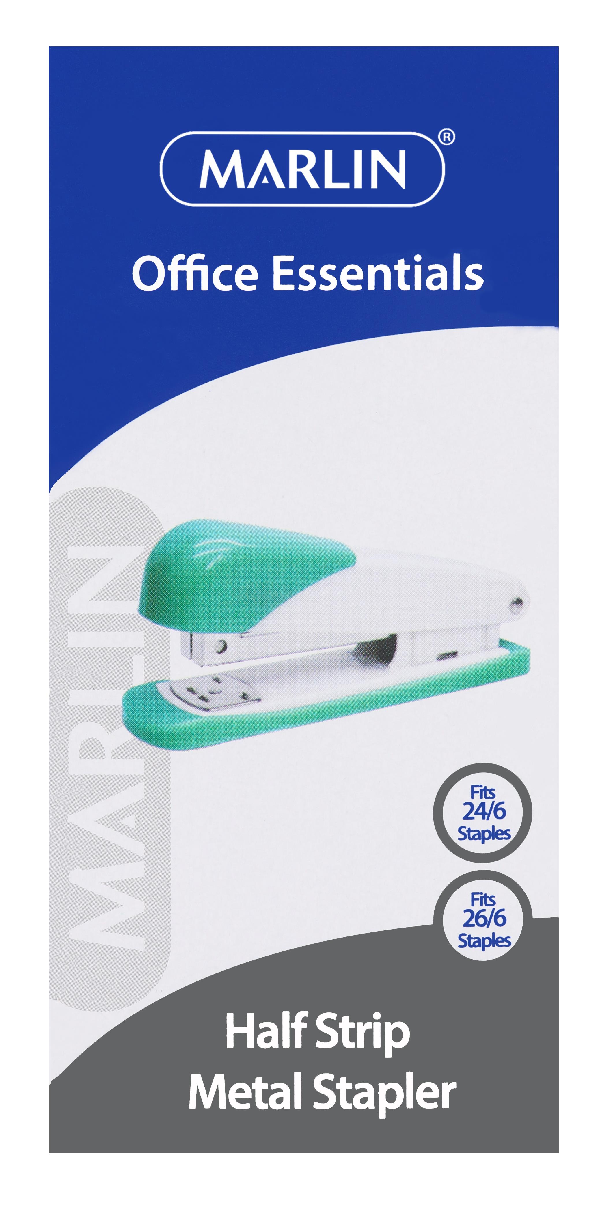 Marlin Office Essentials Metal ½ strip stapler 26/6