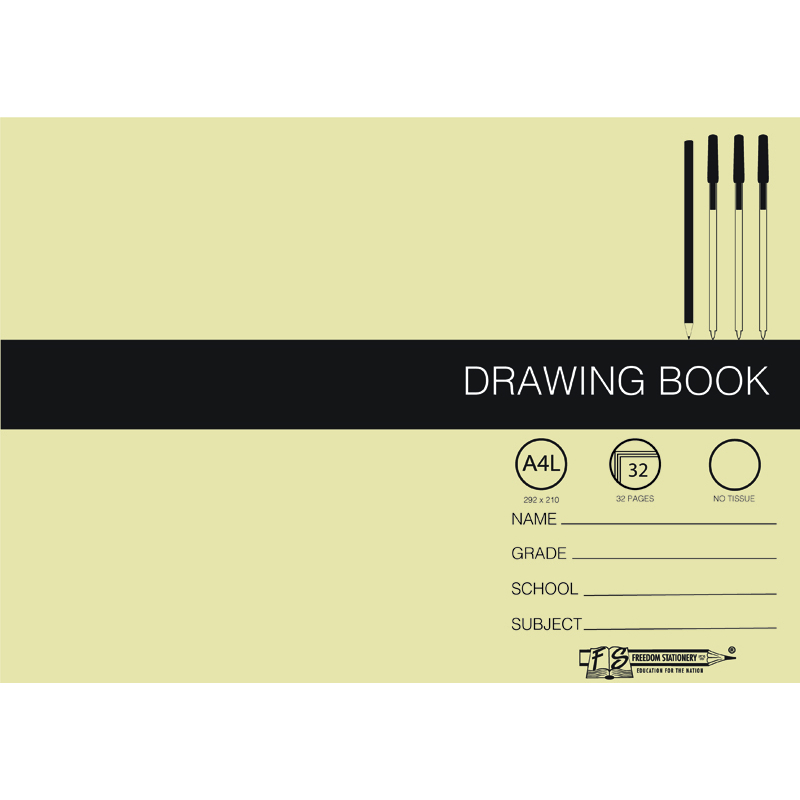 32p A3L Drawing Books – No Tissue