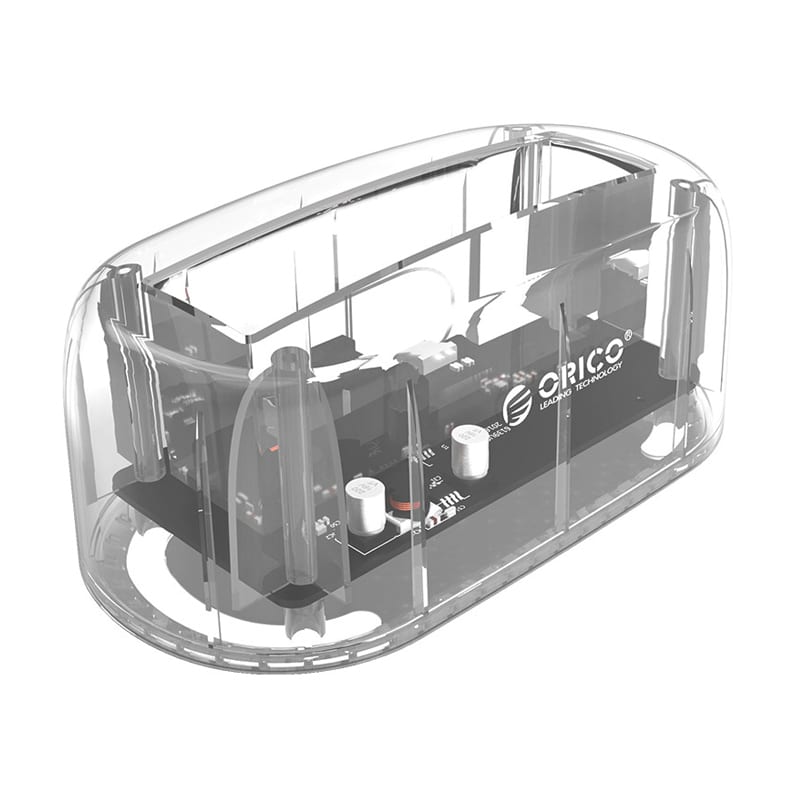 Orico 3.5″/2.5″ USB3.0 Transparent HDD Dock – Transparent