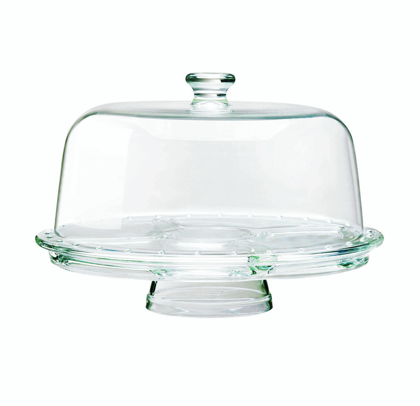 Borgonovo 6-In-1 Footed Glass Plate Dome