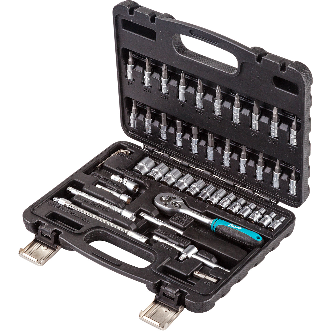 Bort – Socket Set (1/4Inch Drive) – 46 Piece
