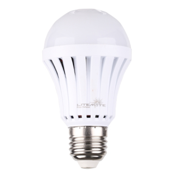 LITEMATE- Rechargeable A70 E27 LED Light Bulb – (5W) Cool White