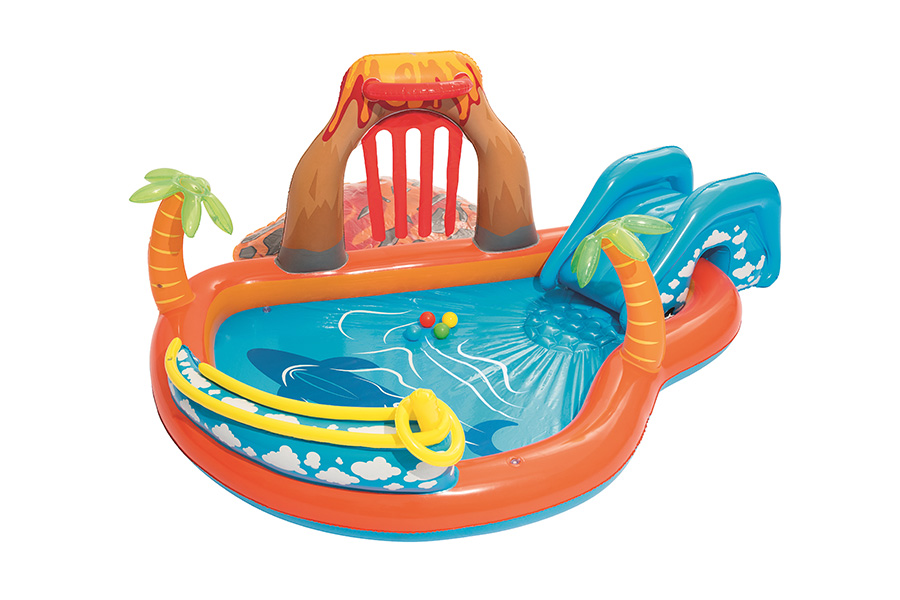 Bestway 2.65m x 2.65m x 1.04m Lava Lagoon Play Center -208L