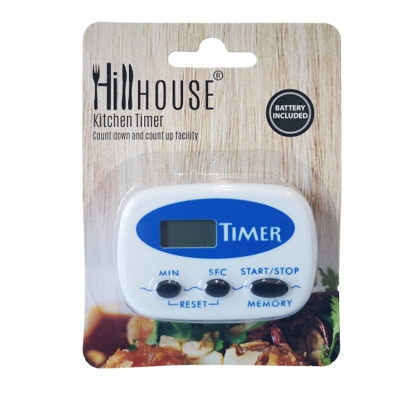 Hillhouse – Kitchen Timer – Count Down and Count Up Facility